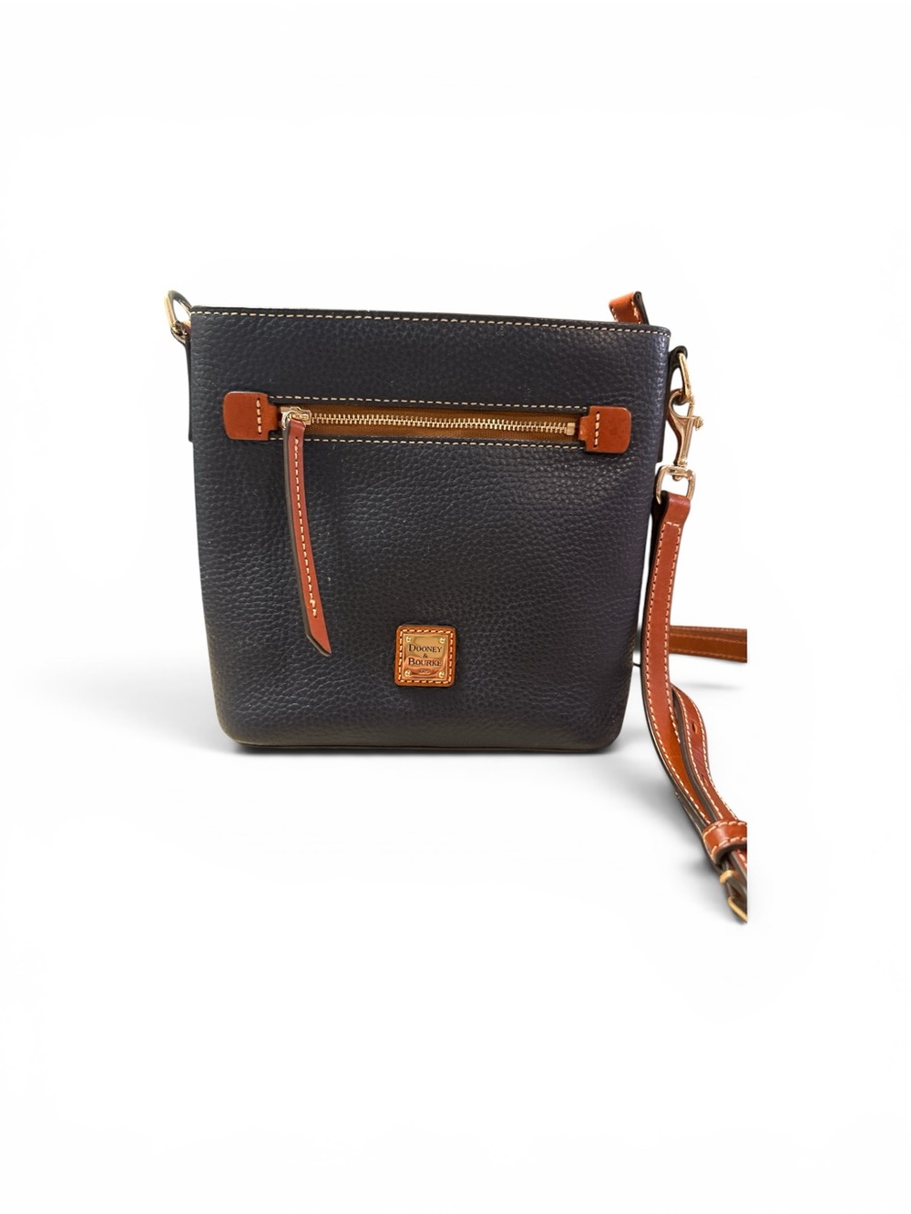 Dooney & Bourke Blue Pebble Leather Crossbody Bag